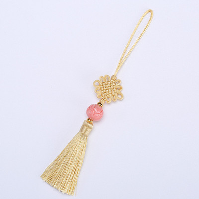 2Gb Augstas kvalitātes lotosa ziedu krelles ķīniešu mezgli pušķi DIY rotaslietas aizkaru soma Dekoratīvie aksesuāri Kulonu amatniecības pušķi