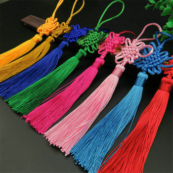 10PCS/Pack Цветни китайски възли Шиене на дрехи с пискюли Материали за декорация на дома Висулка Аксесоари за окачване на въже Направи си сам Консумативи за занаяти