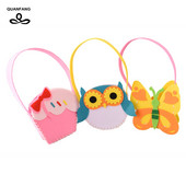 QUANFANG Τριών στυλ Μη υφαντό ύφασμα τσόχα πάχους 3 χιλιοστών Πολυεστερικές τσόχες για ράψιμο κούκλες Παιδική τσάντα , Δώρο χειροτεχνίας