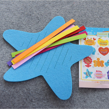 Нетъкани учебни помагала за тъкане на звезди Детски играчки Ръчно изработени Направи си сам филцови занаяти Детска градина Ранно образование Ръчно тъкани играчки