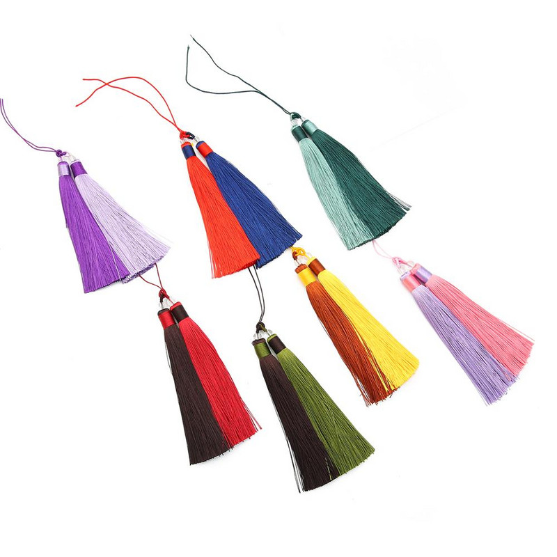 1 komplekts/iepakojumā poliestera pušķis bārkstis 12 cm kokvilnas zīda pušķi kāzu dekorēšanai ar rokām darināti šūšanas aizkari aksesuāri