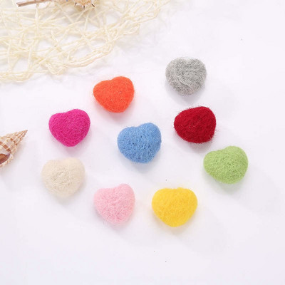 Rankų darbo adatos vilnos veltinio širdelės kalėdinis pakabinamas dekoras Namų vakarėlis pasidaryk pats Papuošalai Plaukų aksesuarai Pakabukai 1vnt