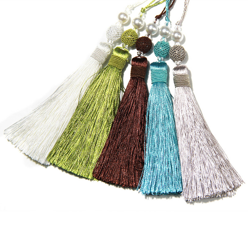 1Gb Pušķu bārkstis Pušķi Apdare šūšanai Aizkari Aksesuāri Atslēgu pušķi mājas dekorēšanai Pušķi Lente