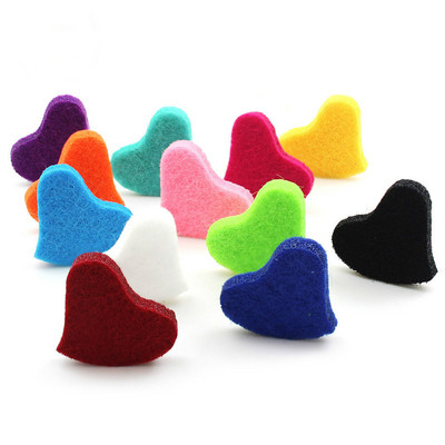 TN 3mm Thicken 100 ΤΕΜ Heart Wool Felt Χειροποίητα DIY Crafts for Kids Decor κούκλα νηπιαγωγείου Handwork Polyester Sewing Toys