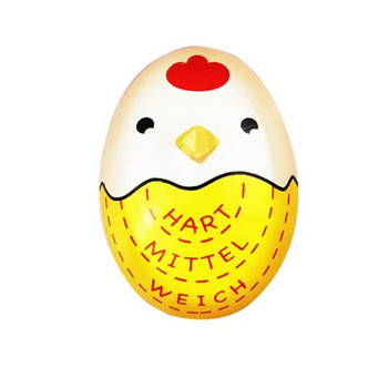 Cartoon Egg Timer Ενδείξεις αλλαγής χρώματος Αυγά μαλακά και σκληρά βρασμένα Θερμόμετρο Κουζίνα Gadget δείχνει πότε τα αυγά είναι χονδρικά