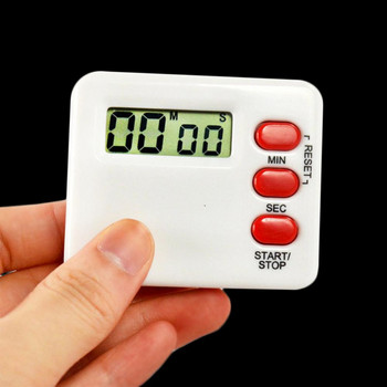 Super Thin LCD Ψηφιακή Οθόνη Χρονόμετρο Κουζίνας Τετράγωνο Cooking Countdown Countdown Αντίστροφη μέτρηση Ξυπνητήρι Χρονόμετρο Ηλεκτρονική κουζίνα