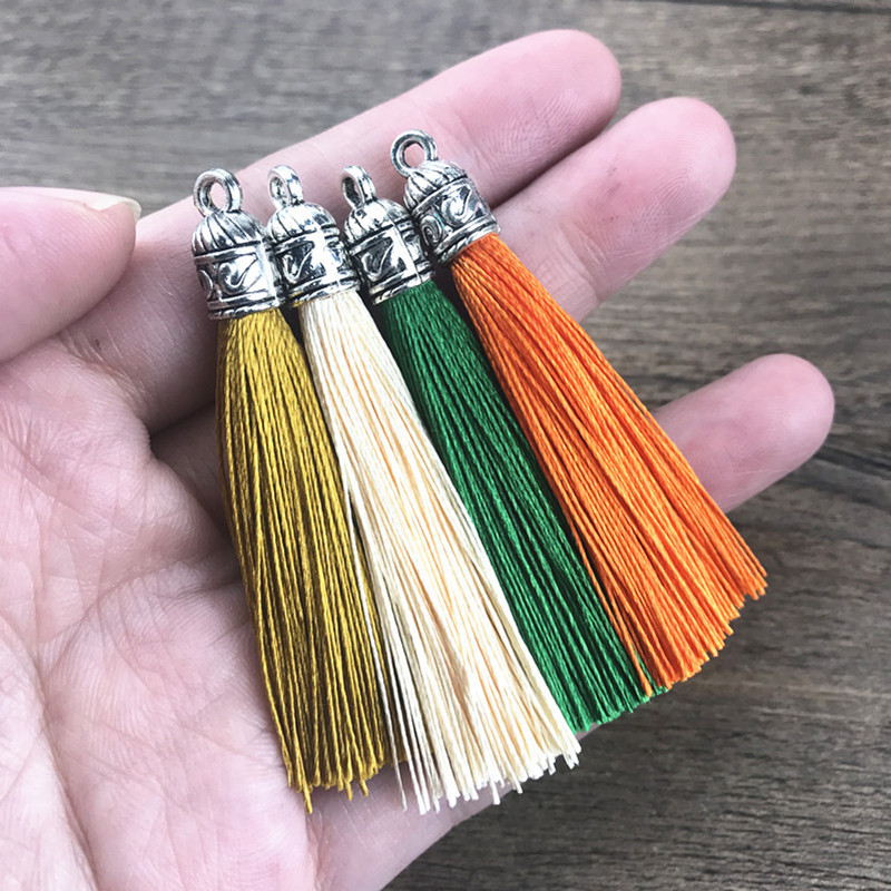 50Gb Metāla vāciņš Poliestera Pušķi Bārkstis DIY Amatniecības materiāli Apdares Aizkars Salokāms Ventilators Kulons Auskari Ornaments Dekora piederumi