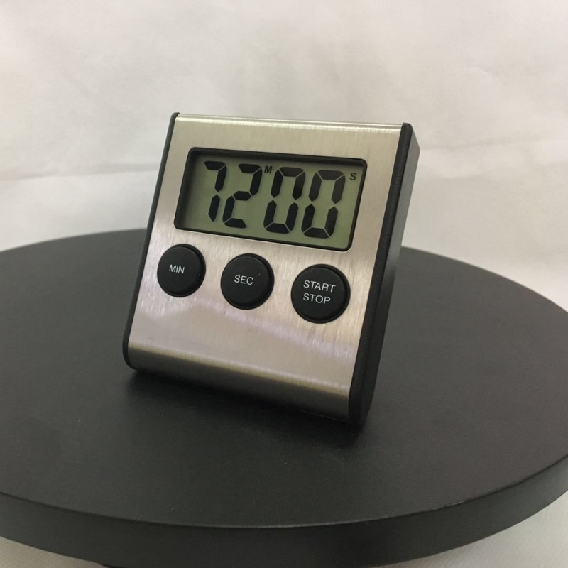 Digitālais taimeris Minūtes sekundes Taimeri LCD digitālais ekrāns Modinātājs Pulkstenis Gatavošana Skaitīšana Uz augšu Atpakaļskaitīšana Hronometrs Virtuves piederumi