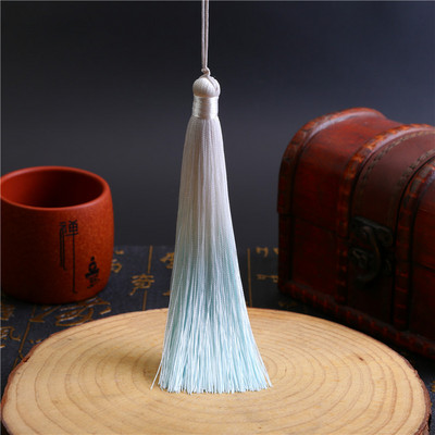 Poliestera zīda pušķis bārkstis Apdare 13cm garš pušķis kāzu mājas dekorēšanai DIY šūšanas aizkari Aksesuāri