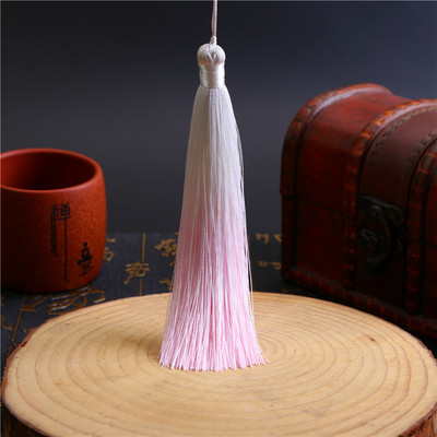 Poliestera zīda pušķis bārkstis Apdare 13cm garš pušķis kāzu mājas dekorēšanai DIY šūšanas aizkari Aksesuāri