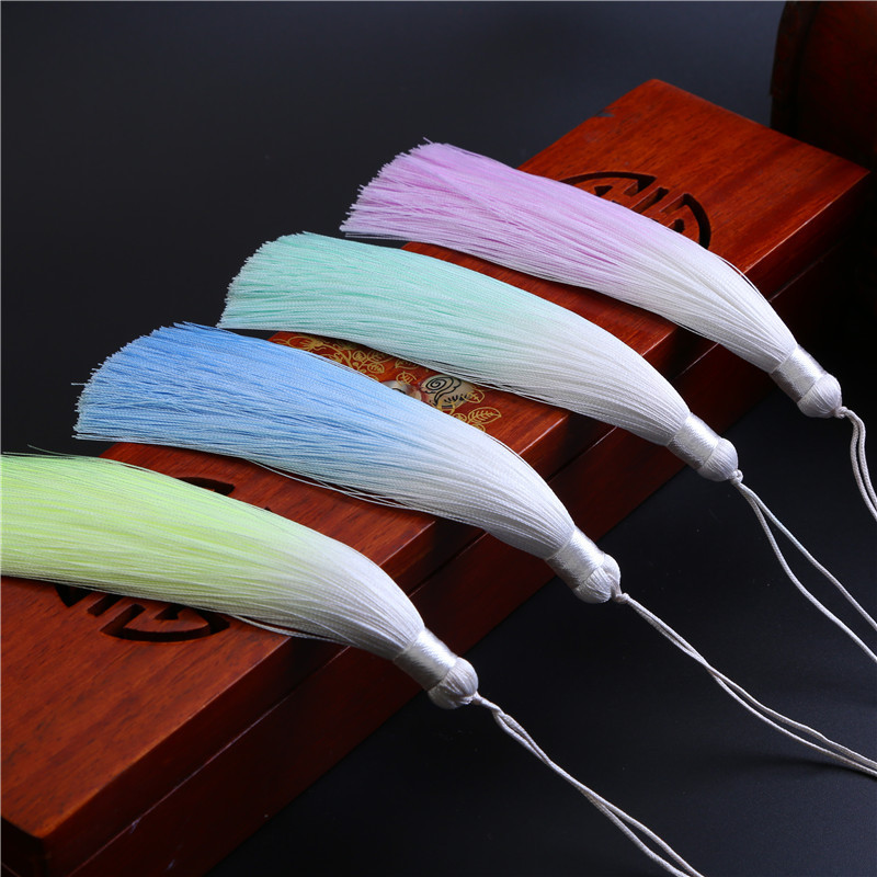 Poliestera zīda pušķis bārkstis Apdare 13cm garš pušķis kāzu mājas dekorēšanai DIY šūšanas aizkari Aksesuāri