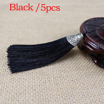 Zīda pušķis Atslēgu Auskari Rotaslietas Atradumi Sastāvdaļas Iekarināmais Snīpis Padarīt piekarināmus Rotājumus 8cm 5gab