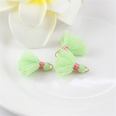 10Gb/Pack 25MM Mini Color Network Marle Pušķi Auskari Rotaslietas Kulons Apģērba Dekorācijas Aksesuāri Materiāls DIY Amatniecības piederumi