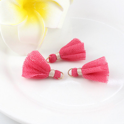 10Gb/Pack 25MM Mini Color Network Marle Pušķi Auskari Rotaslietas Kulons Apģērba Dekorācijas Aksesuāri Materiāls DIY Amatniecības piederumi