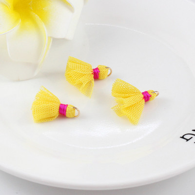 10Gb/Pack 25MM Mini Color Network Marle Pušķi Auskari Rotaslietas Kulons Apģērba Dekorācijas Aksesuāri Materiāls DIY Amatniecības piederumi