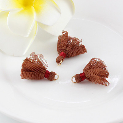 10Gb/Pack 25MM Mini Color Network Marle Pušķi Auskari Rotaslietas Kulons Apģērba Dekorācijas Aksesuāri Materiāls DIY Amatniecības piederumi