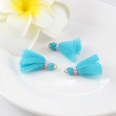 10Gb/Pack 25MM Mini Color Network Marle Pušķi Auskari Rotaslietas Kulons Apģērba Dekorācijas Aksesuāri Materiāls DIY Amatniecības piederumi