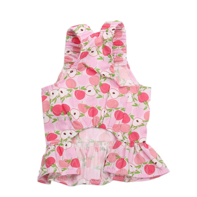 Нова флорална рокля за куче котка и подходяща каишка котка кученце пролет/лято дрехи 3 цвята 5 размера