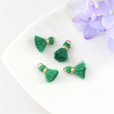 10Gb/Pack 12MM Mini Color Kokvilnas Pušķi Auskari Rotaslietas Kulons Apģērba Dekorācijas Piederumi Materiāli DIY Amatniecības piederumi