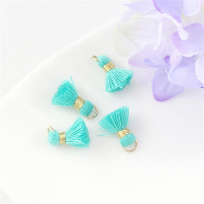 10Gb/Pack 12MM Mini Color Kokvilnas Pušķi Auskari Rotaslietas Kulons Apģērba Dekorācijas Piederumi Materiāli DIY Amatniecības piederumi