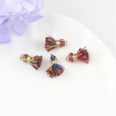 10Gb/Pack 12MM Mini Color Kokvilnas Pušķi Auskari Rotaslietas Kulons Apģērba Dekorācijas Piederumi Materiāli DIY Amatniecības piederumi