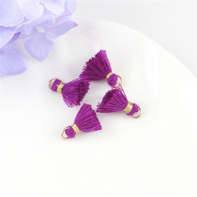 10Gb/Pack 12MM Mini Color Kokvilnas Pušķi Auskari Rotaslietas Kulons Apģērba Dekorācijas Piederumi Materiāli DIY Amatniecības piederumi