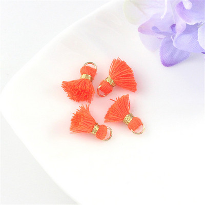 10Gb/Pack 12MM Mini Color Kokvilnas Pušķi Auskari Rotaslietas Kulons Apģērba Dekorācijas Piederumi Materiāli DIY Amatniecības piederumi