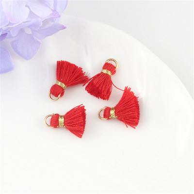 10Gb/Pack 12MM Mini Color Kokvilnas Pušķi Auskari Rotaslietas Kulons Apģērba Dekorācijas Piederumi Materiāli DIY Amatniecības piederumi