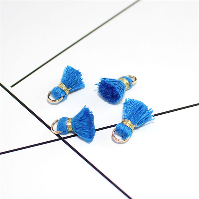 10Gb/Pack 12MM Mini Color Kokvilnas Pušķi Auskari Rotaslietas Kulons Apģērba Dekorācijas Piederumi Materiāli DIY Amatniecības piederumi