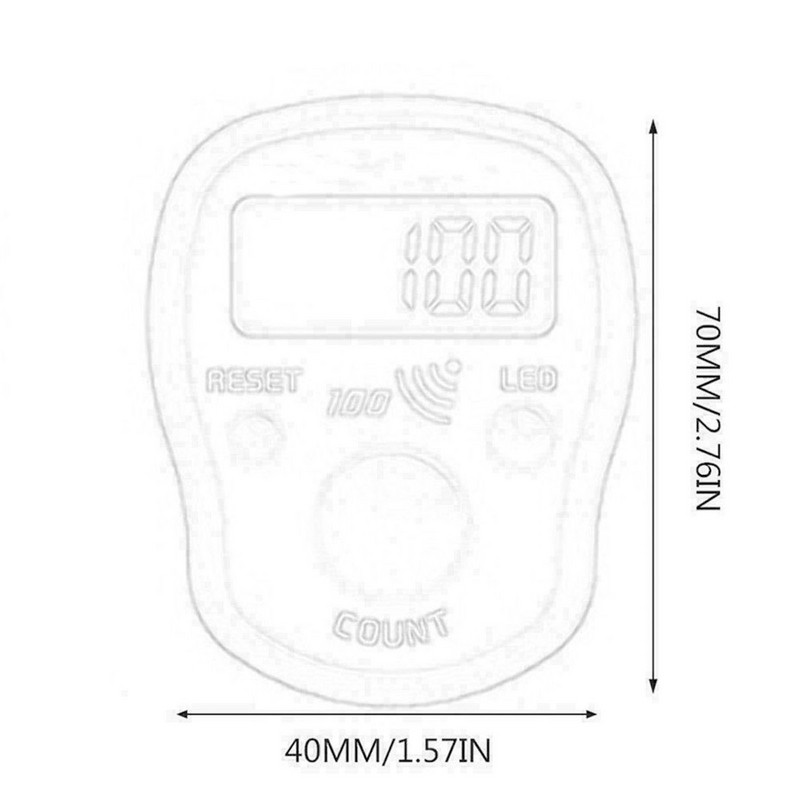 Jauns elektroniskais digitālais skaitītājs pārnēsājams ar roku darbināms Tally LCD ekrāns digitālais skaitītāju ciparu marķieris digitālie virtuves taimeri