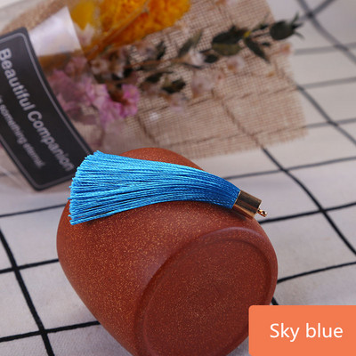 10-30Gb Metāla vāciņš Zīda pušķis Apdare Bārkstis DIY Auskari Atslēgu piekariņi Juvelierizstrādājumi Dekoratīvie aksesuāri Aizkaru kuloni Amatniecības pušķi