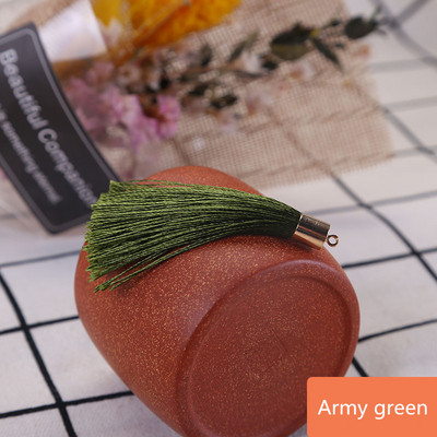 10-30Gb Metāla vāciņš Zīda pušķis Apdare Bārkstis DIY Auskari Atslēgu piekariņi Juvelierizstrādājumi Dekoratīvie aksesuāri Aizkaru kuloni Amatniecības pušķi