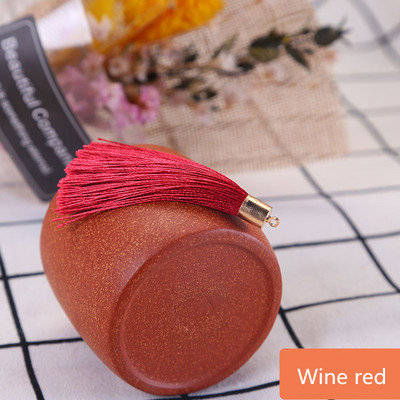 10-30Gb Metāla vāciņš Zīda pušķis Apdare Bārkstis DIY Auskari Atslēgu piekariņi Juvelierizstrādājumi Dekoratīvie aksesuāri Aizkaru kuloni Amatniecības pušķi