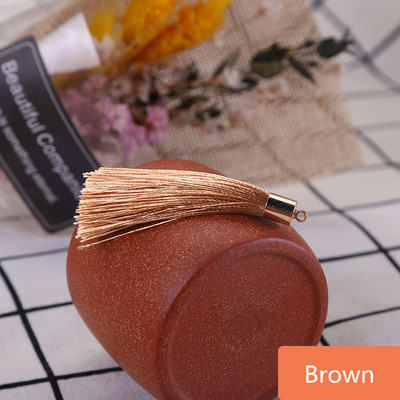 10-30Gb Metāla vāciņš Zīda pušķis Apdare Bārkstis DIY Auskari Atslēgu piekariņi Juvelierizstrādājumi Dekoratīvie aksesuāri Aizkaru kuloni Amatniecības pušķi