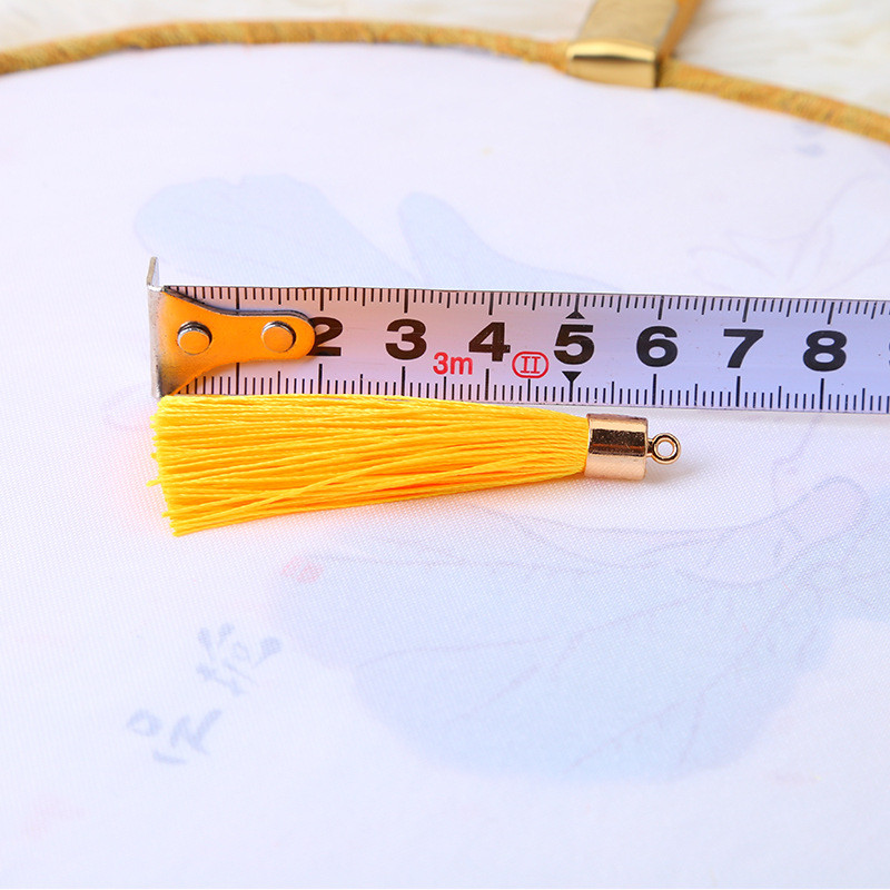 10-30Gb Metāla vāciņš Zīda pušķis Apdare Bārkstis DIY Auskari Atslēgu piekariņi Juvelierizstrādājumi Dekoratīvie aksesuāri Aizkaru kuloni Amatniecības pušķi