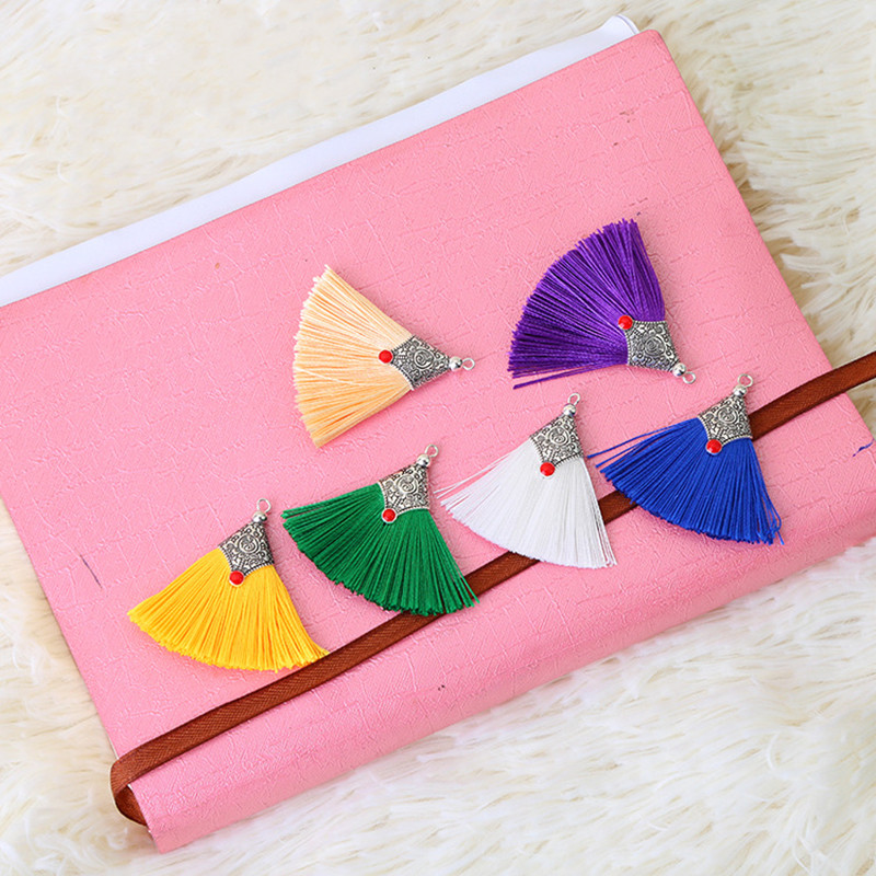 2-10Gb Metāla vāciņi Zīda pušķis Bārkstis Kulons DIY Amatniecība Materiāls Krāsa Pušķi Apdare Aizkari Dekors Auskari Rotaslietas Sastāvdaļas