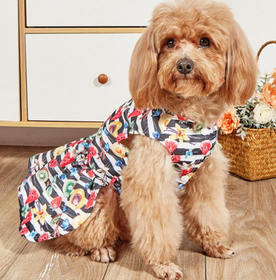 2022. gada jauns mājdzīvnieku apģērbs Vasaras svaigi rūtaini mājdzīvnieku svārki kaķim sunim plānas elpojošas vasaras kleitas Yorkie apģērbi kucēnu apģērbi 강아지옷