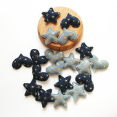 XUNZHE 5cm džinsa zelta zvaigzne Matu aksesuāri DIY Boutique Galvassegas Bez Barrette matu sprādzes Matu loki Apģērbu plāksteris