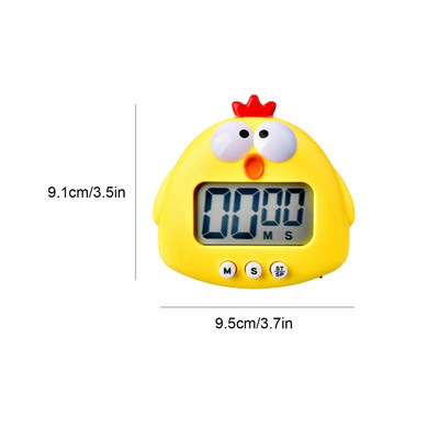 Digitālais virtuves taimeris Magnētiskais laika pārvaldības atpakaļskaitīšanas pulkstenis 1 gab. Unikāls dizains, liela displeja taimeris klasē un mājas mācībām