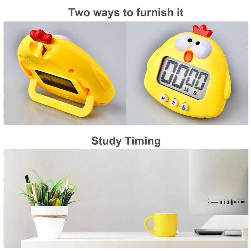 Digitālais virtuves taimeris Magnētiskais laika pārvaldības atpakaļskaitīšanas pulkstenis 1 gab. Unikāls dizains, liela displeja taimeris klasē un mājas mācībām