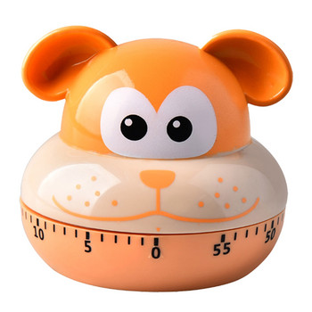 Cute Cartoon Animal Timers 60 Minute Mechanical Kitchen Cooking Timer Ρολόι Μετρητές δυνατών συναγερμών Μίνι χρονοδιακόπτης κουζίνας Wind up Cat