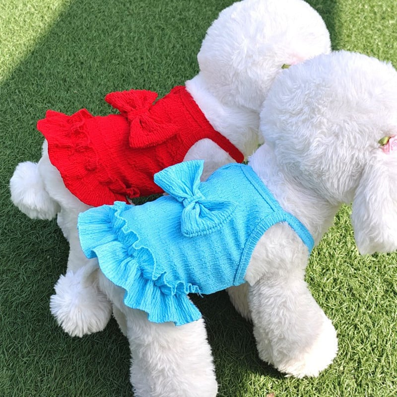 2023 Noua îmbrăcăminte pentru animale de companie de vară, în carouri, fustă pentru animale de companie, pisică, câine, rochie subțire, respirabilă, de vară, haine Yorkie, haine pentru cățeluși