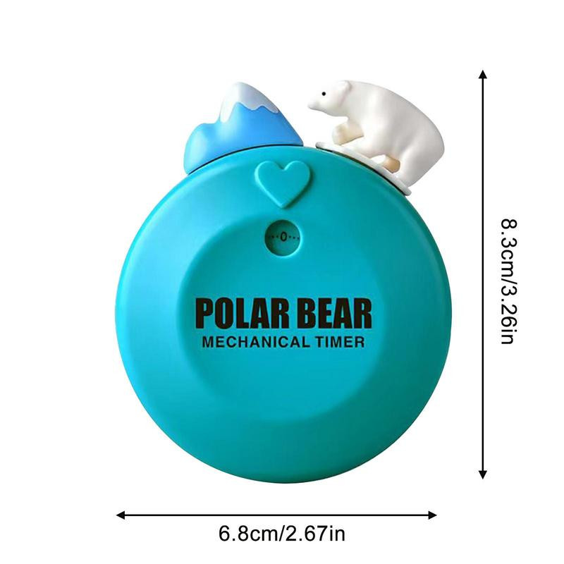 Radošs mehānisks gatavošanas taimeris ar skaļu trauksmi Dzīvnieka formas gatavošanas taimeris Magnētisks digitāls virtuves atpakaļskaitīšanas taimeris