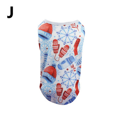 Χριστουγεννιάτικα ρούχα για σκύλους Χειμερινά φορέματα για κατοικίδια Ζεστή χαριτωμένη φούστα με στάμπα για σκύλους Κουτάβι γάτα Γατάκι Βαμβακερό Ρούχα κατοικίδιων ζώων Στολή για γάτες