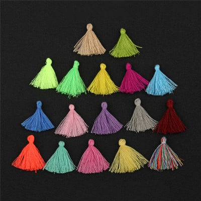 30pcs/lot Colorful Mini Tassel For Jewelry Making Necklace Earring Handmade Pendant DIY Accessories Cotton Tassel Wholesale