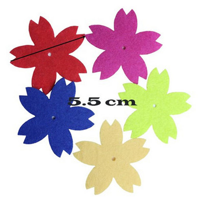 100 loksnes vilnas filcēšana ziedi DIY amatniecības filca komplekts adatu filcēšana šūšanas ielāps uz apģērba mājas dekors filcs Ziedi Ziemassvētku filcs