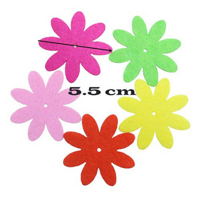 100 loksnes vilnas filcēšana ziedi DIY amatniecības filca komplekts adatu filcēšana šūšanas ielāps uz apģērba mājas dekors filcs Ziedi Ziemassvētku filcs