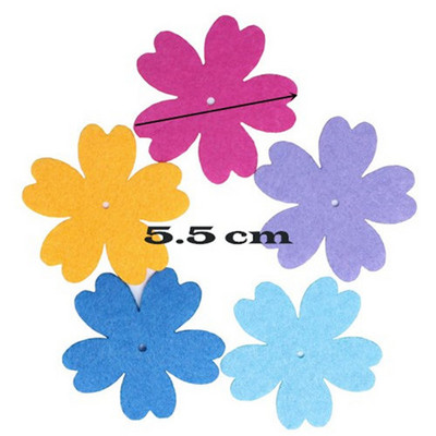 100 loksnes vilnas filcēšana ziedi DIY amatniecības filca komplekts adatu filcēšana šūšanas ielāps uz apģērba mājas dekors filcs Ziedi Ziemassvētku filcs