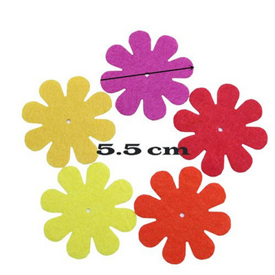 100 loksnes vilnas filcēšana ziedi DIY amatniecības filca komplekts adatu filcēšana šūšanas ielāps uz apģērba mājas dekors filcs Ziedi Ziemassvētku filcs