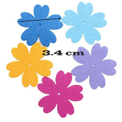 100 loksnes vilnas filcēšana ziedi DIY amatniecības filca komplekts adatu filcēšana šūšanas ielāps uz apģērba mājas dekors filcs Ziedi Ziemassvētku filcs